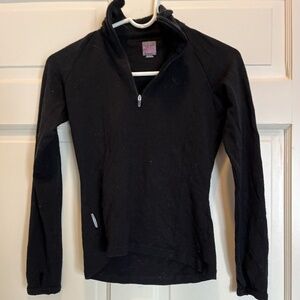 Black womens Ski Icebreaker Pullover